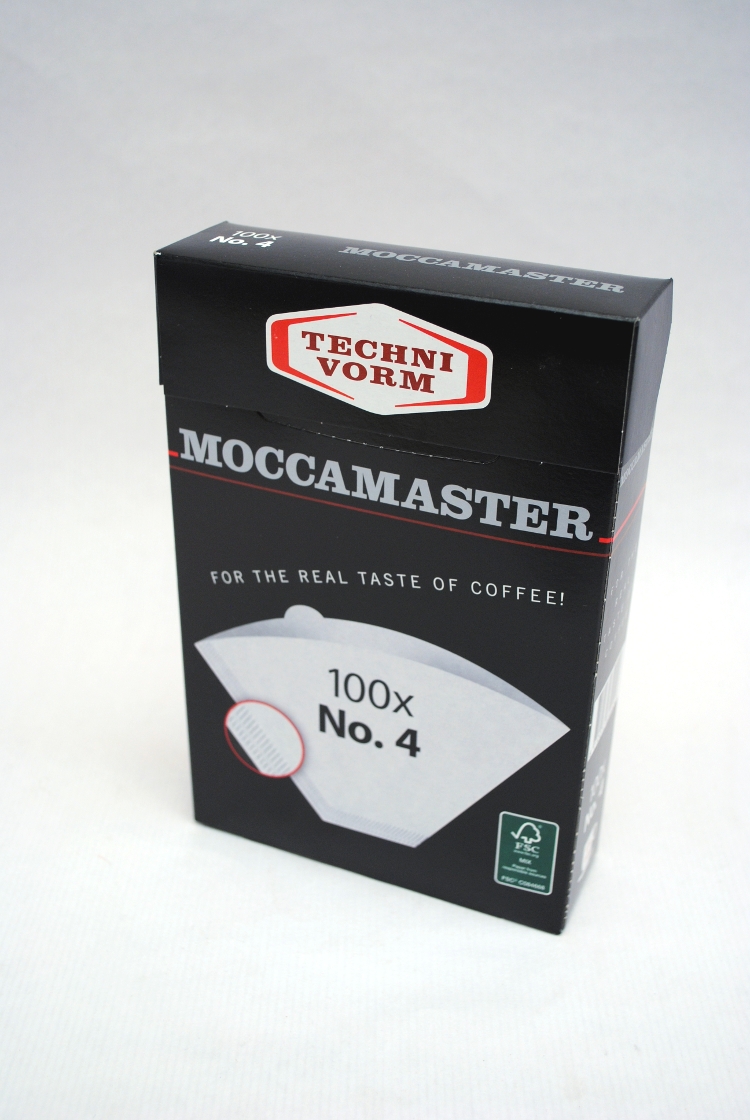 MOCCAMASTER FILTROS Nr. 4 - 100 Filtros de café